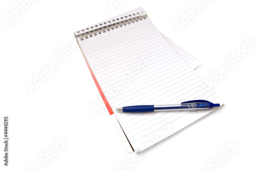 Blank notebook (isolated)