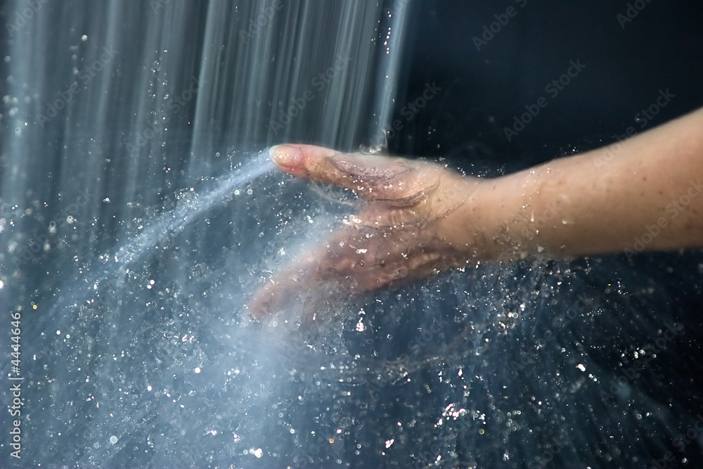hand in water hand in water