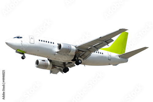 airliner on white background