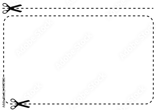 Ciseaux et pointillés