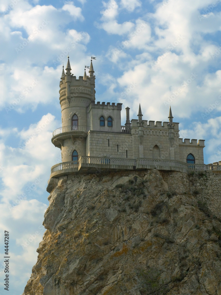 Old castle on cliff