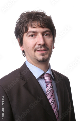 Portait of young businessman isolated