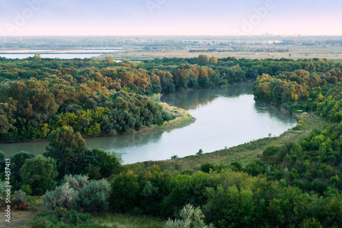 Morning on Kuban river