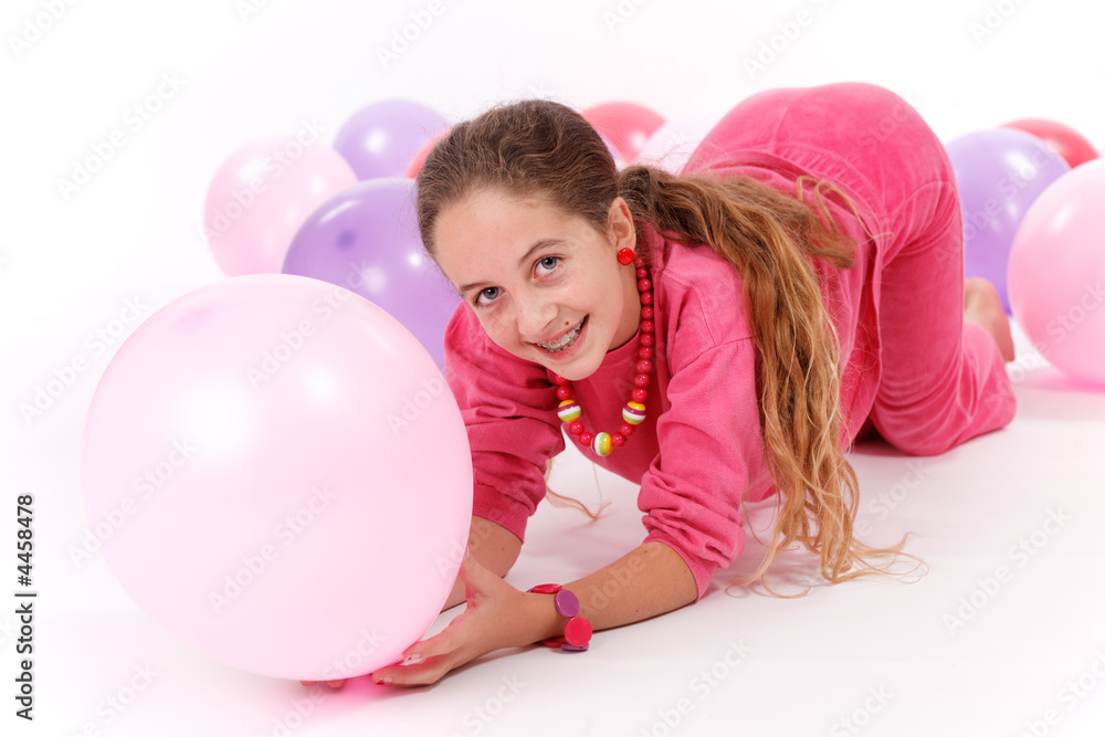 ballon gonflable rose et enfant ballon gonflable rose et enfant