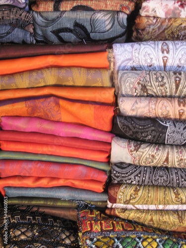 Stock photo of colorful textiles