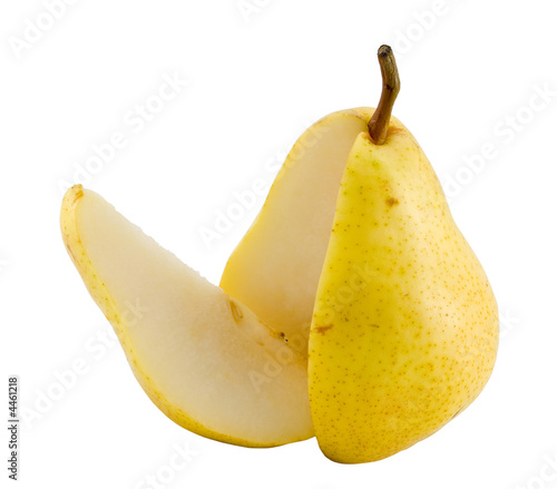 sliced yellow pear