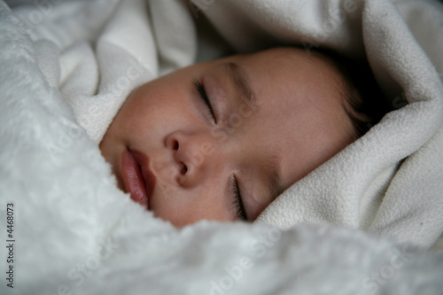 Biracial Baby Sleeping