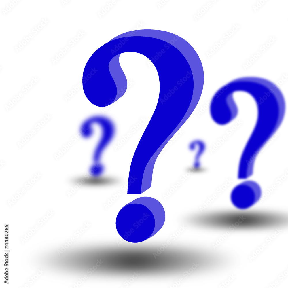 3d question marks 3d question marks