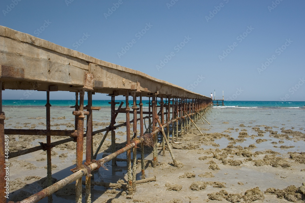 Pontoon on the sea