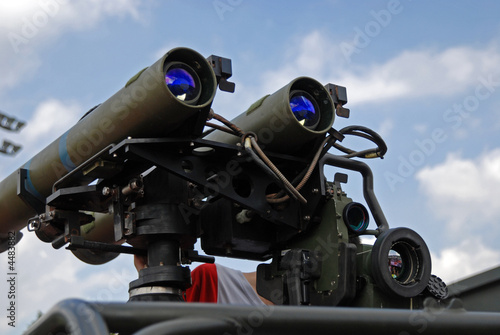 Missile mounted on the armor vehicle