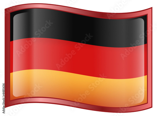 Germany flag icon  isolated on white background