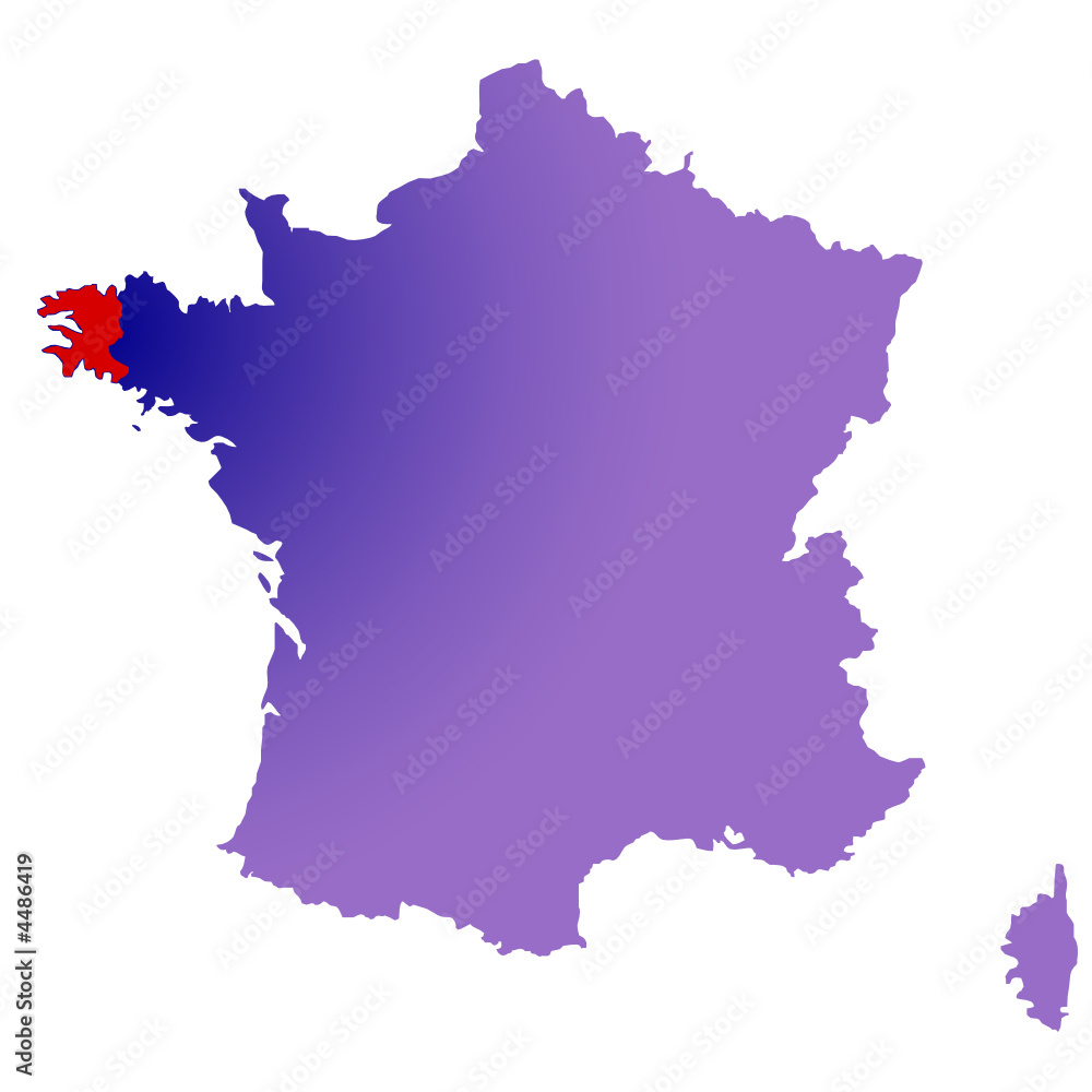 Naklejka premium Finistère en France