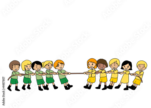 Kids playing Tug of War