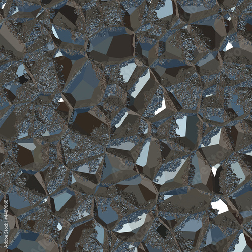Metallic black ore
