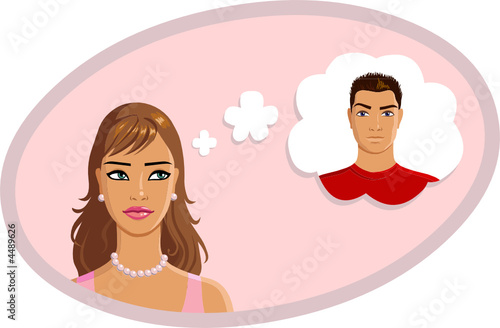 girl dreaming of a boy