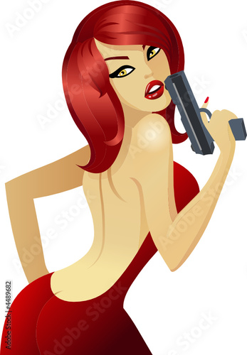 Girl with a gun