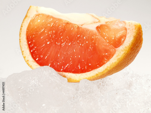 Grapefruit auf Eis photo