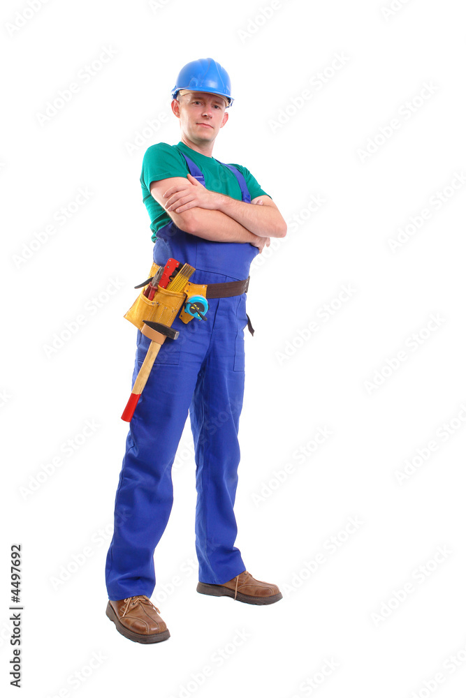 Builder with toolbelt Builder with toolbelt