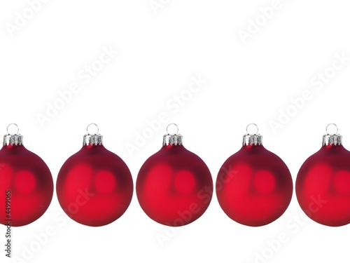 weihnachtskugeln rot