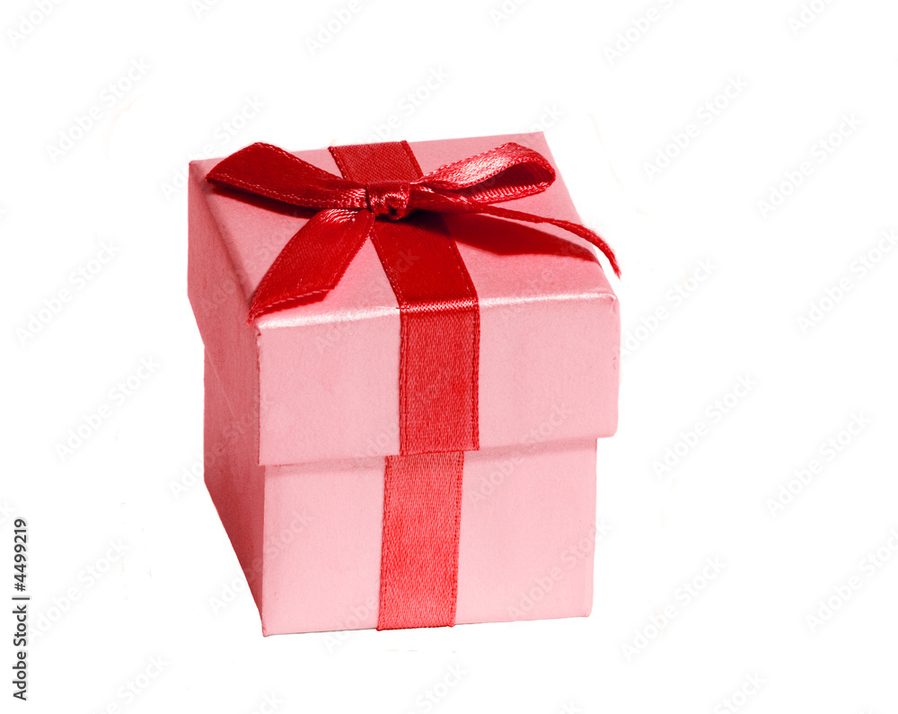 Obraz premium Red Beribboned Gift Box