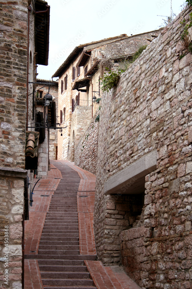 Staircase Street - Assisi, Italy