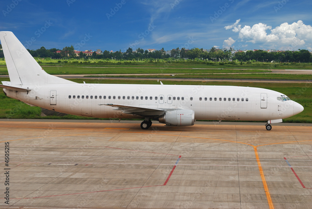 Airplane is taxing Airplane is taxing