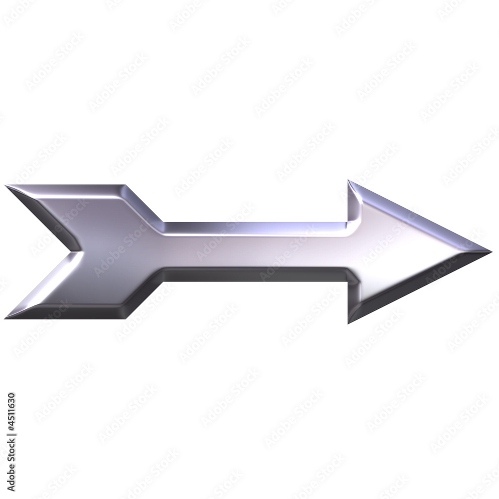 3D Silver Arrow 3D Silver Arrow