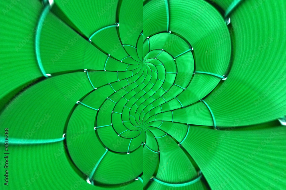 Fototapeta premium Abstracto en verde con círculos