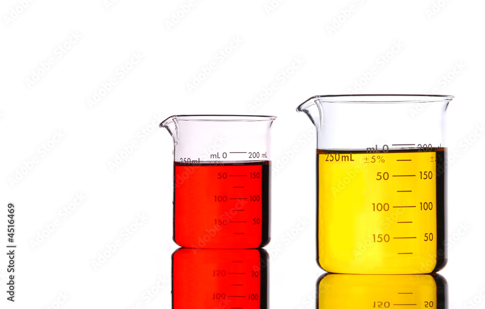 Red and Yellow Beakers Red and Yellow Beakers