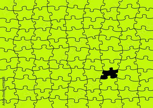 vector puzzle with missing piece