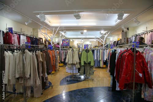 clothing department in the trade center