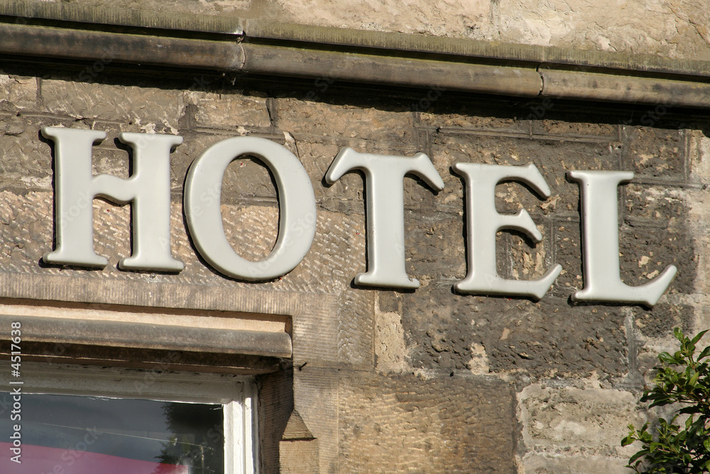 Fototapeta premium Hotel sign