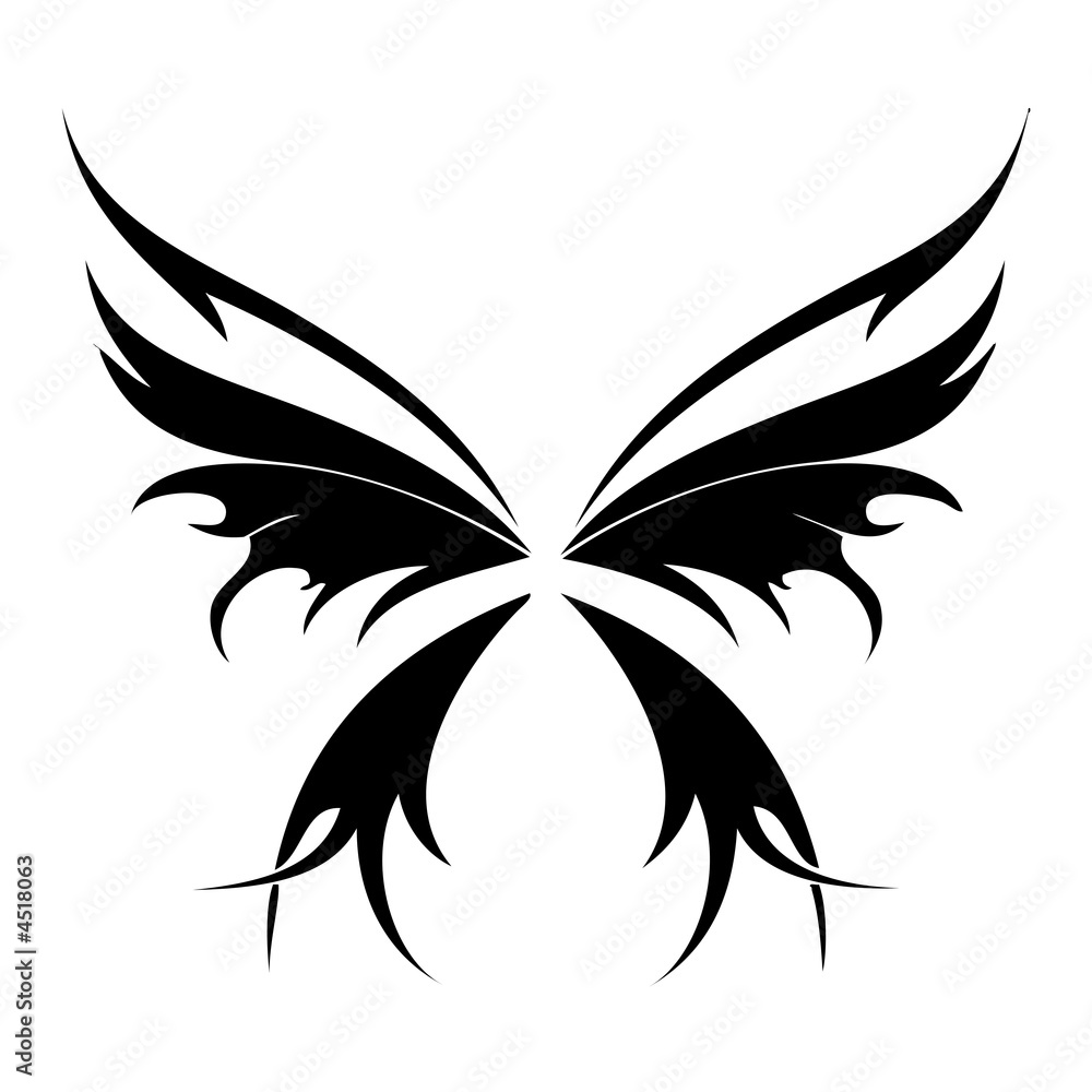 Obraz premium butterfly tatoo