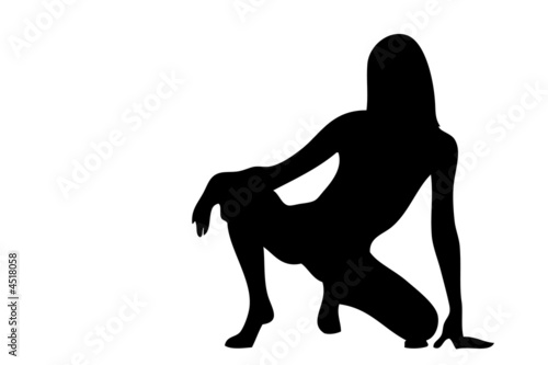 woman black silhouette