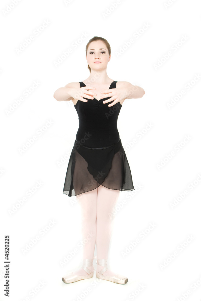 Fototapeta premium A young girl stretching