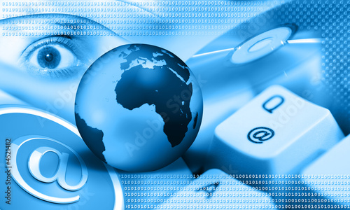 Fototapeta Naklejka Na Ścianę i Meble -  internet - blue earth