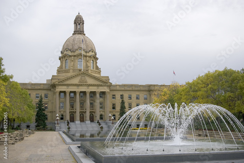 Alberta Legislature in the fall