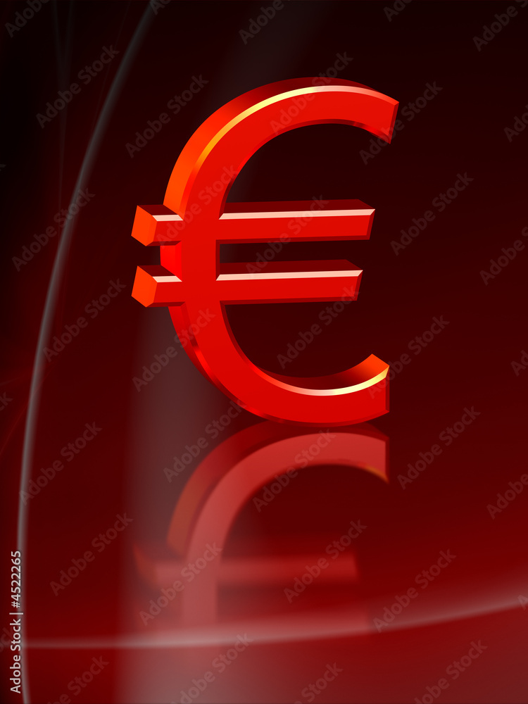 Obraz premium Red euro