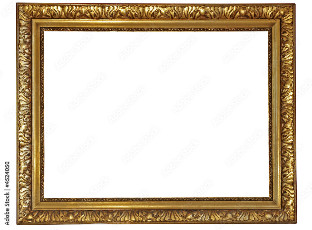 Gold plated wooden picture frame Gold plated wooden picture frame