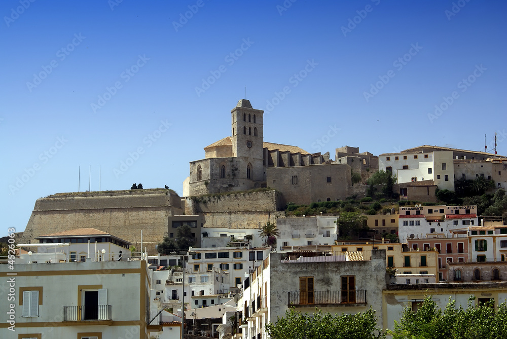 Poblacion y Castillo de IBIZA - Islas Baleares - España