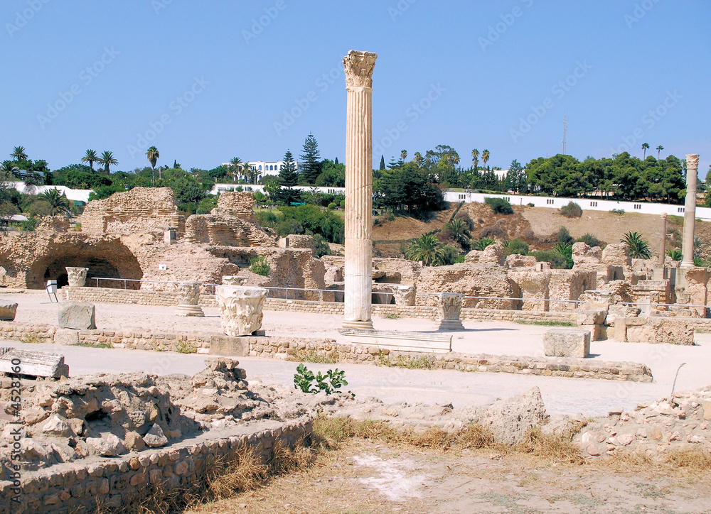 Ruine de Carthage en Tunisie
