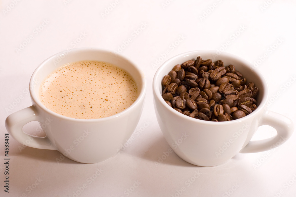 coffee and coffee-beans coffee and coffee-beans