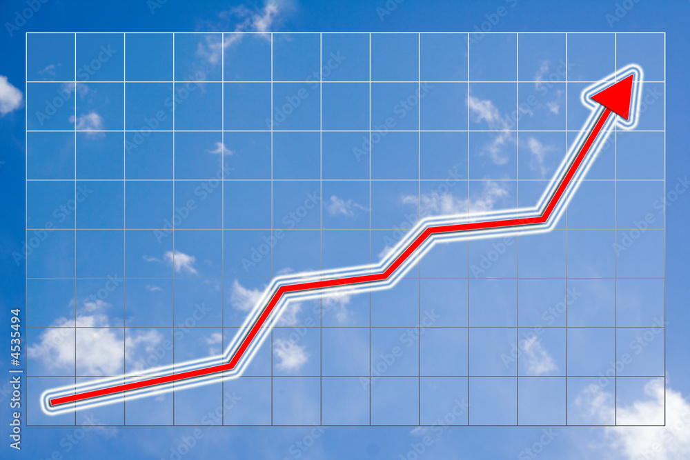 Fototapeta premium Rising figures