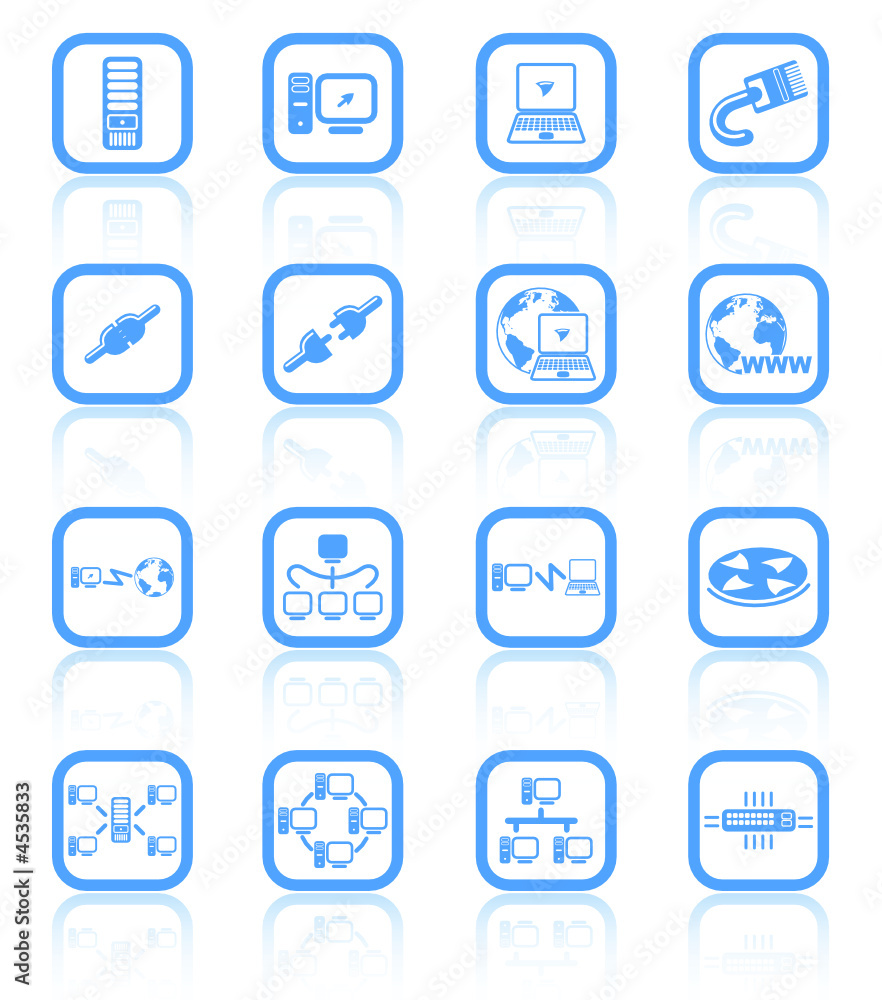 Network vector iconset