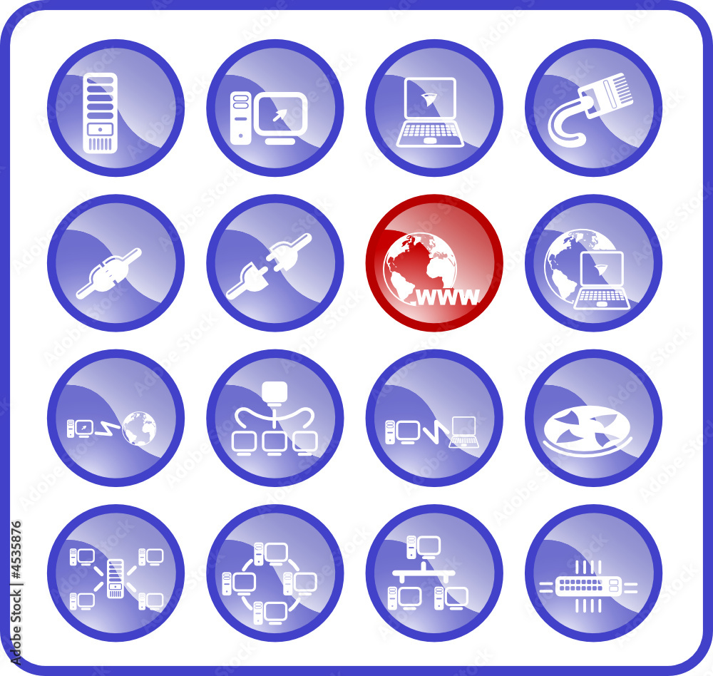 Network vector iconset Network vector iconset