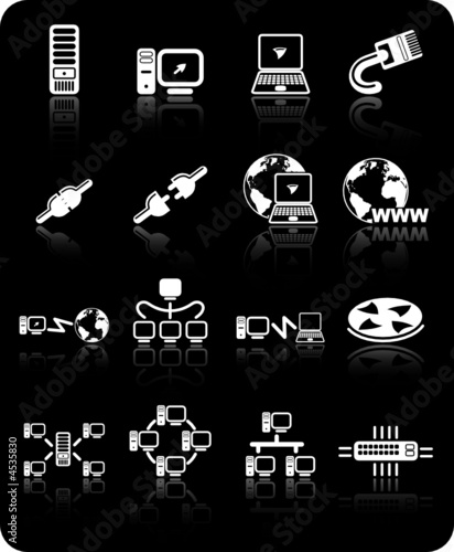 Network vector iconset