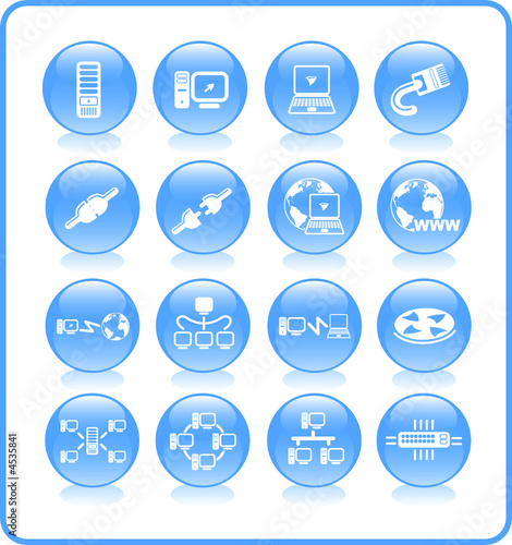 Network vector iconset