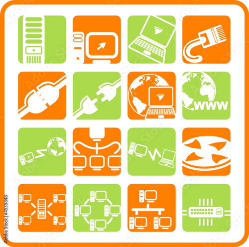 Network vector iconset