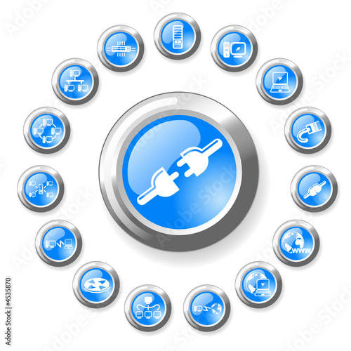 Network vector iconset