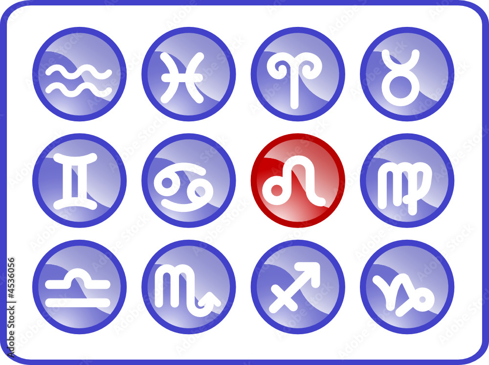 Zodiac vector iconset